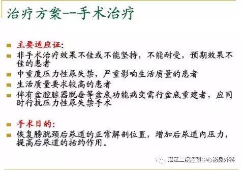 无张力尿道中段悬吊术(tvt-o)治疗女性尿失禁