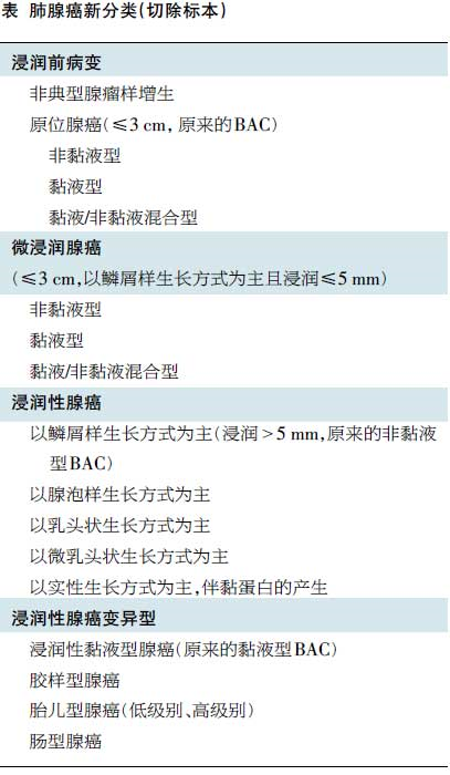 肺腺癌分类
