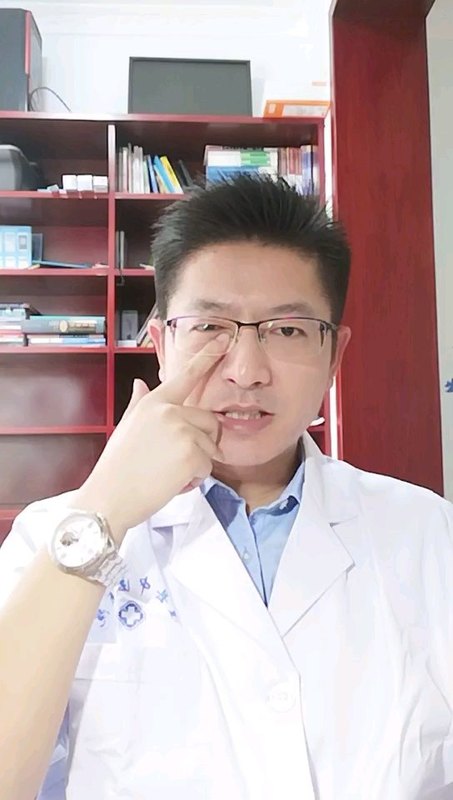 新生儿泪囊区按摩方法的示范